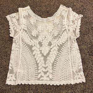 No brand, white, small white top